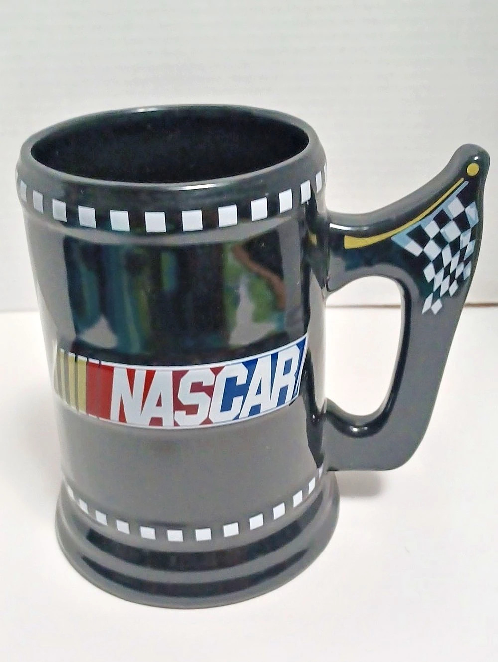 Sherwood NASCAR mug Checkered Black & Gray Mug